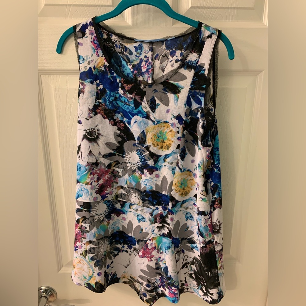 Simply Vera Vera Wang Floral Tank Kohls Size L